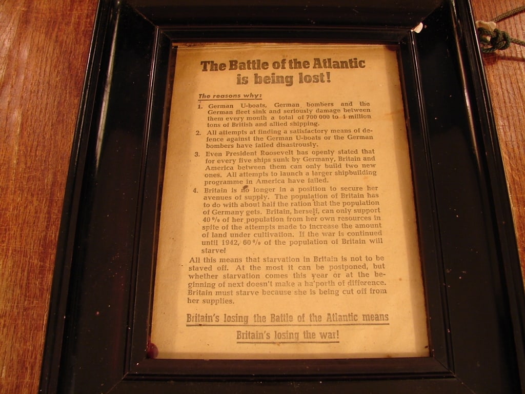 Framed Newspaper article Battle of the Atlantic - 3