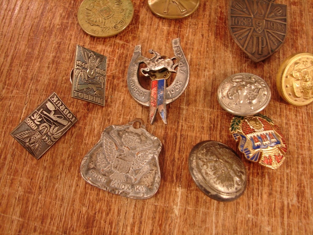 Lot of 12 various military uniform buttons - 2