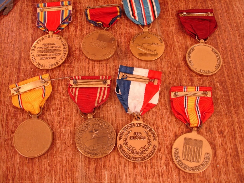 Lot of 23 various military medals, awards, ribbons - 2
