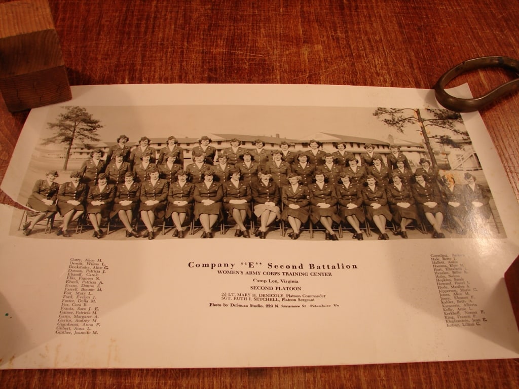 Two photos of Women's Army Corp Training Camp Lee. (1 of 9)