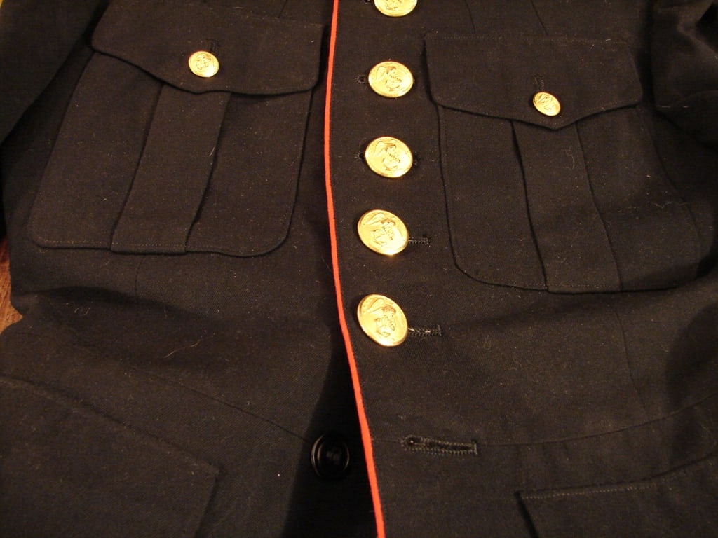 US Marine Corp. Dress Blue uniform with pants - 3