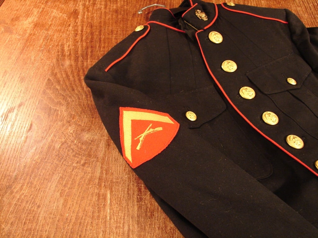US Marine Corp. Dress Blue uniform with pants - 4