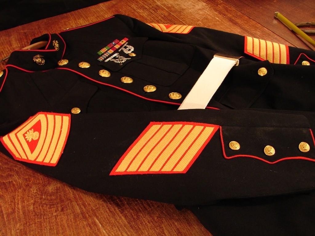 US Marines Officers Dress Blues with pants. - 2
