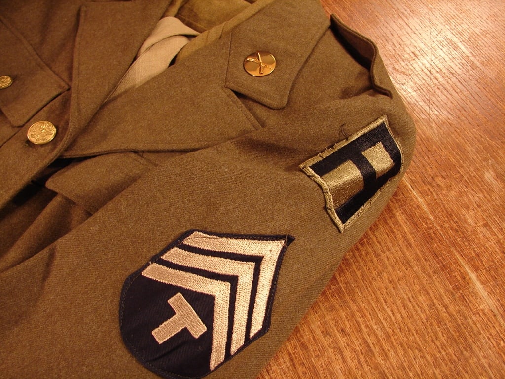 Historic US Army WWII green khaki complete uniform - 6