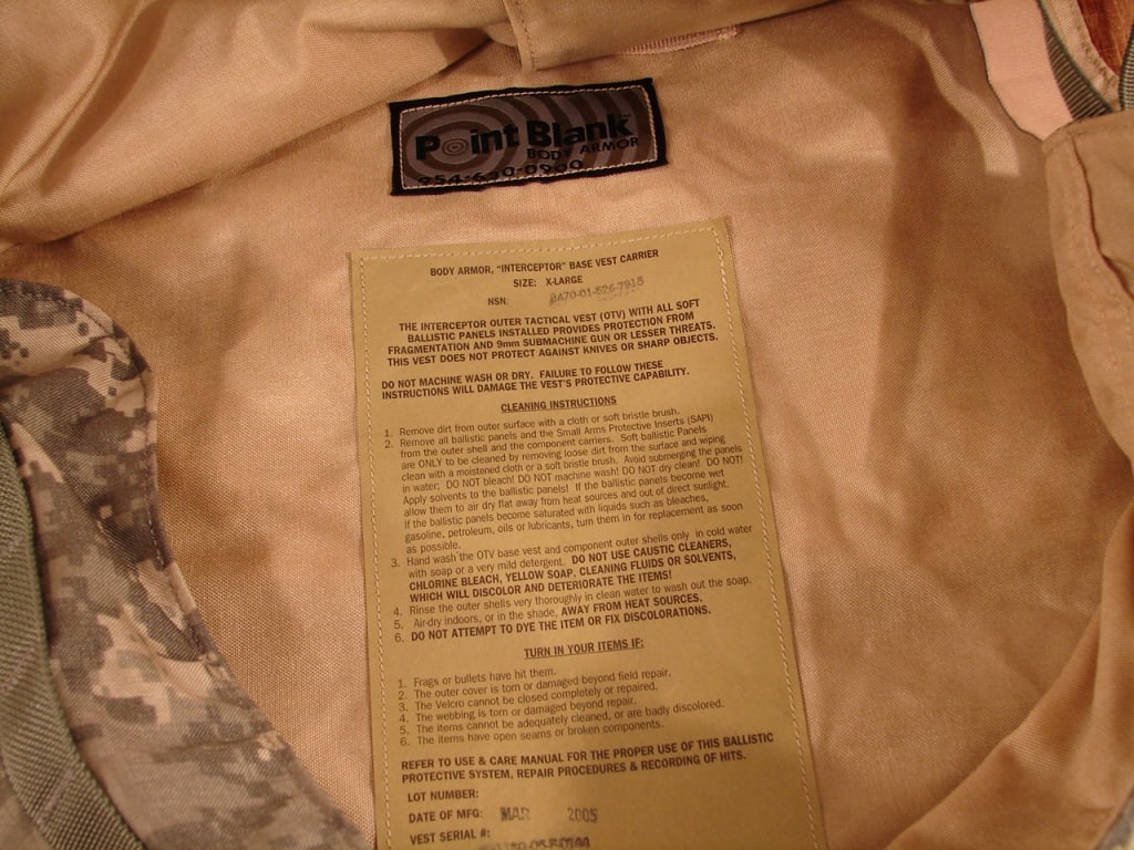 8 Pieces of Point Blank Body Armor - 3