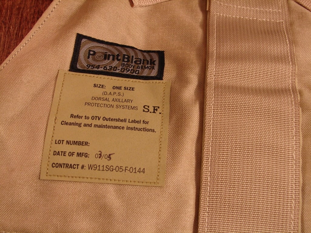 8 Pieces of Point Blank Body Armor - 8