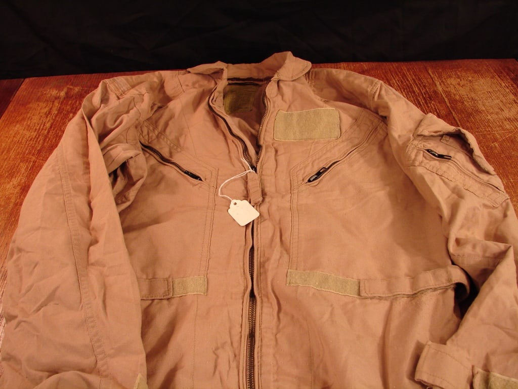 US Military flight suit, flyers coveralls tan: US Military flight suit, flyers coveralls. Summer tan. 44 Long.