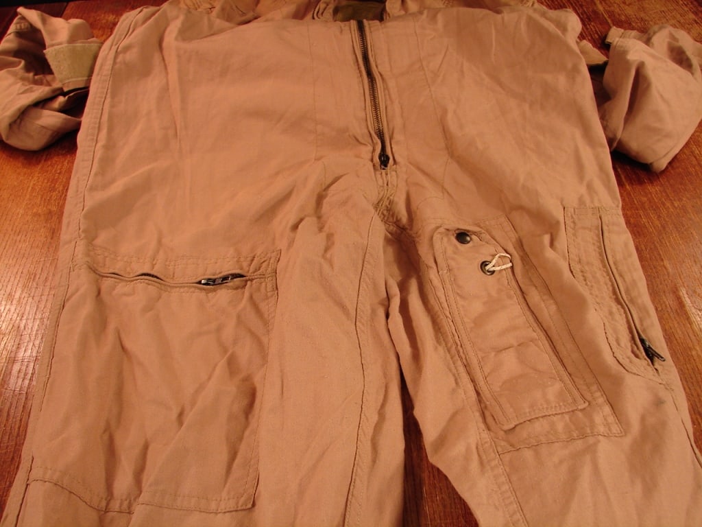 US Military flight suit, flyers coveralls tan - 2