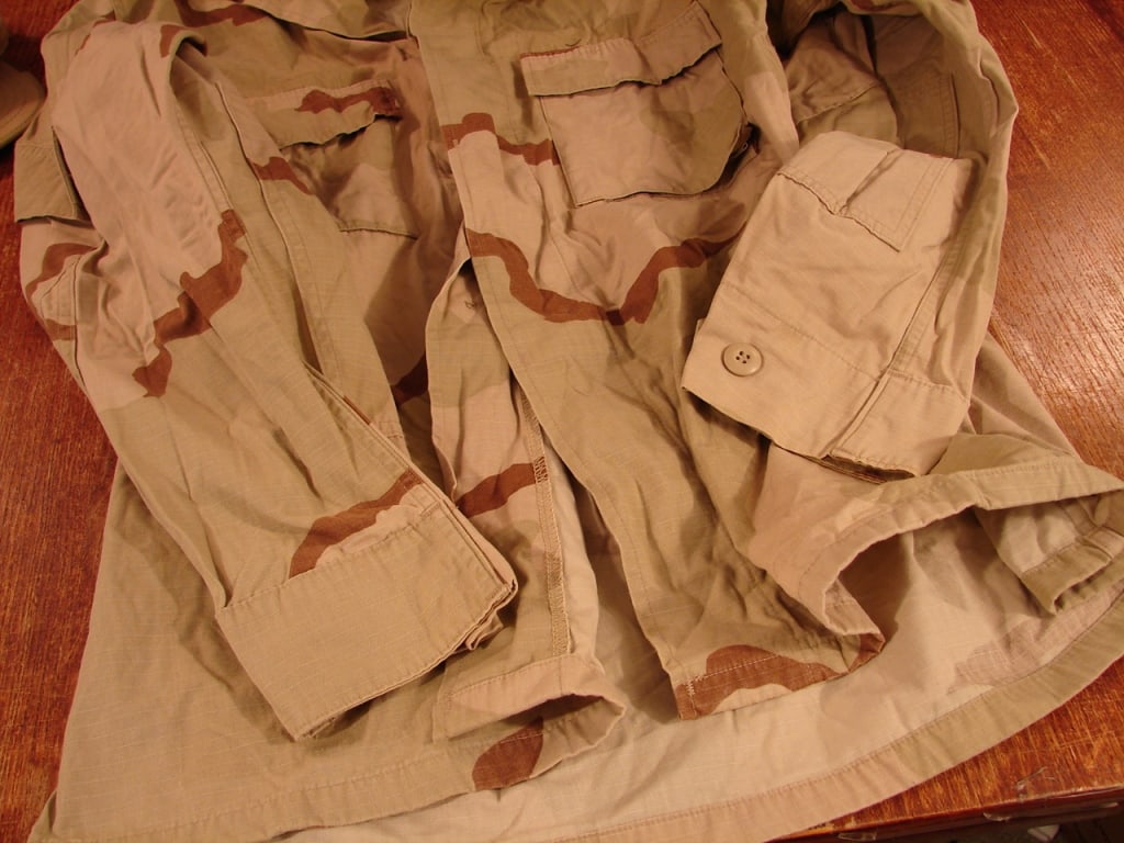 Desert Storm brown camo jacket and hat - 3