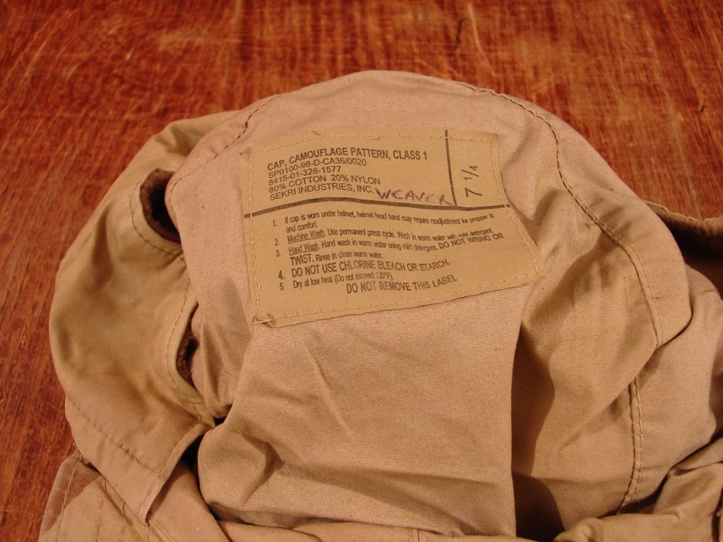 Desert Storm brown camo jacket and hat - 9
