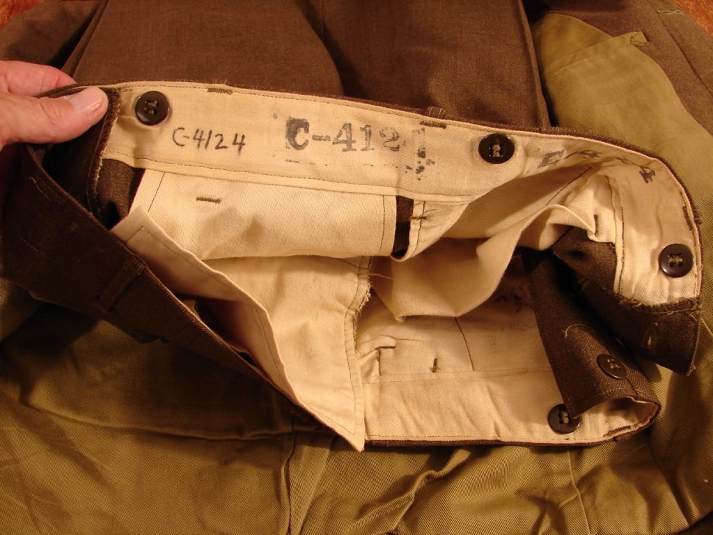 WWII Ike wool jacket and pants - 7