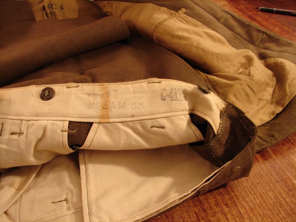 WWII Ike jacket and pants 2cd Army insignia - 6