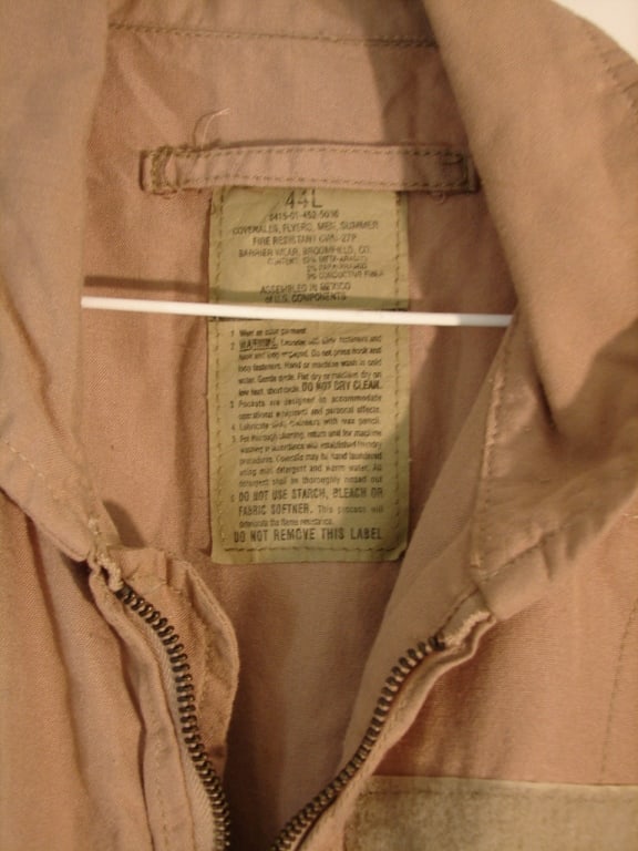 Lot of 2 US Military Tan Flyers flight suit - 8