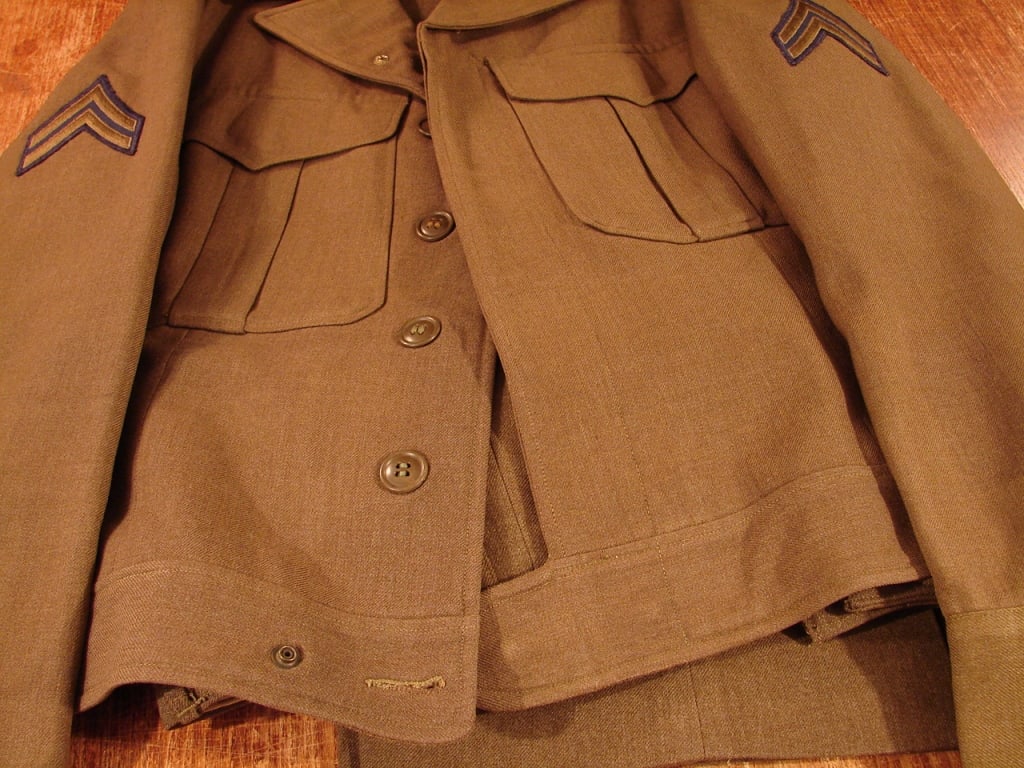 WWII Ike jacket and pants. Wool. - 4