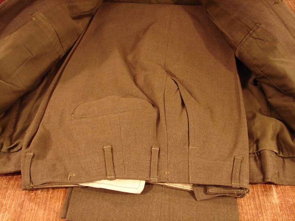 WWII Ike jacket and pants. Wool. - 6