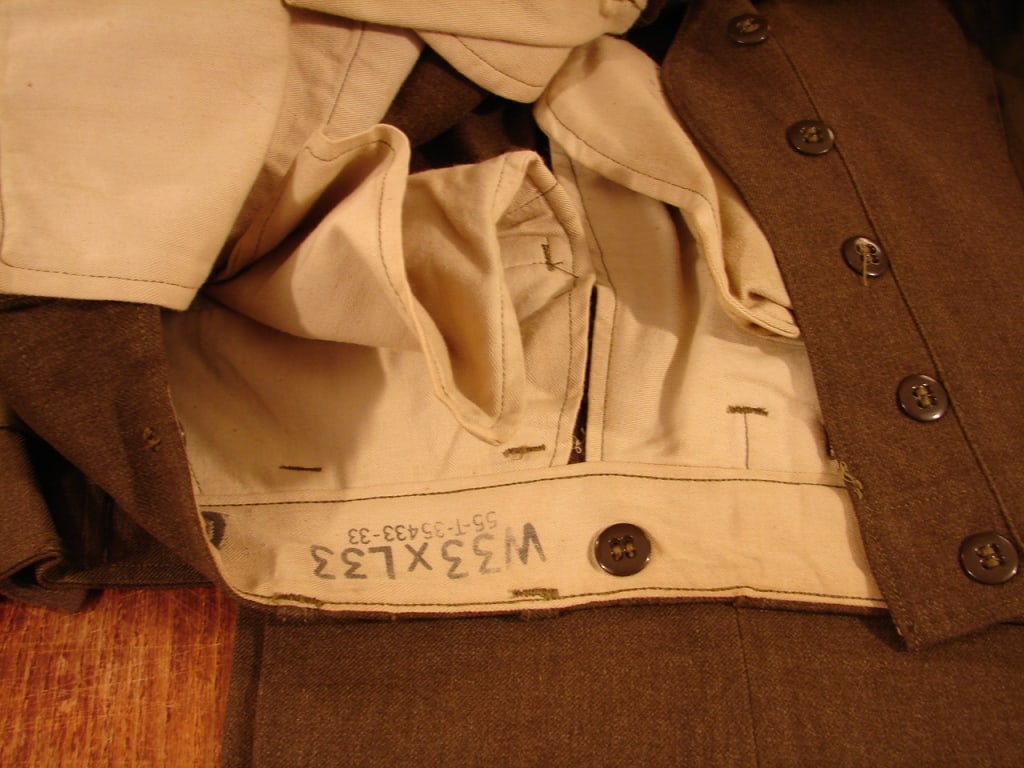 WWII Ike jacket and pants. Wool. - 8