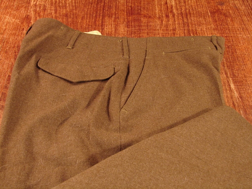Set of wool WWII pants. Size 32 X 31 - 3