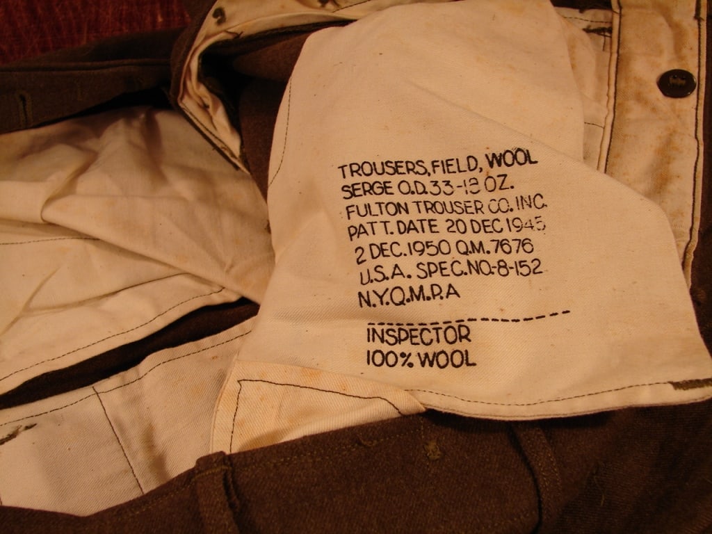 Set of wool WWII pants. Size 32 X 31 - 5