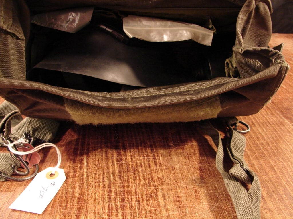 Gas mask and bag. - 3