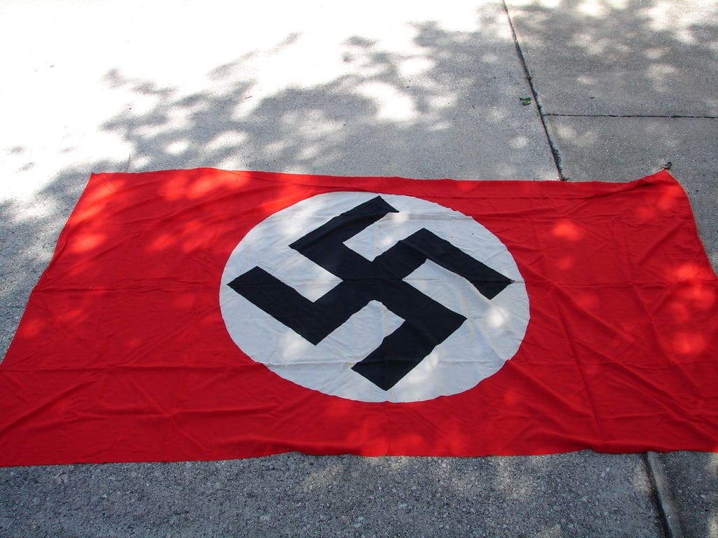 WWII German National NSDAD flag.: German National NSDAD flag. Officially known as the Reichs- und Nationalflagge, served as the official emblem of the Nazi Party starting in 1920 and became the sole national flag of Germany from