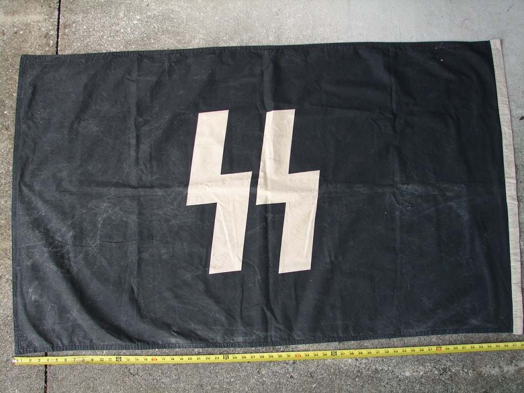 WWII German SS unit camp Flag - 2