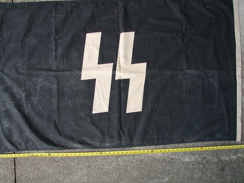 WWII German SS unit camp Flag - 3