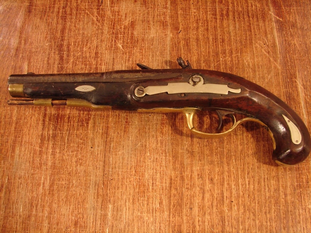 Small Continental Flintlock Pistol C. 1760-90 - 4