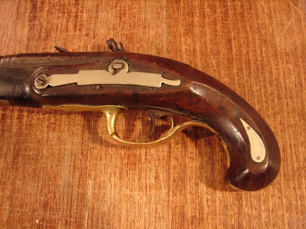 Small Continental Flintlock Pistol C. 1760-90 - 5