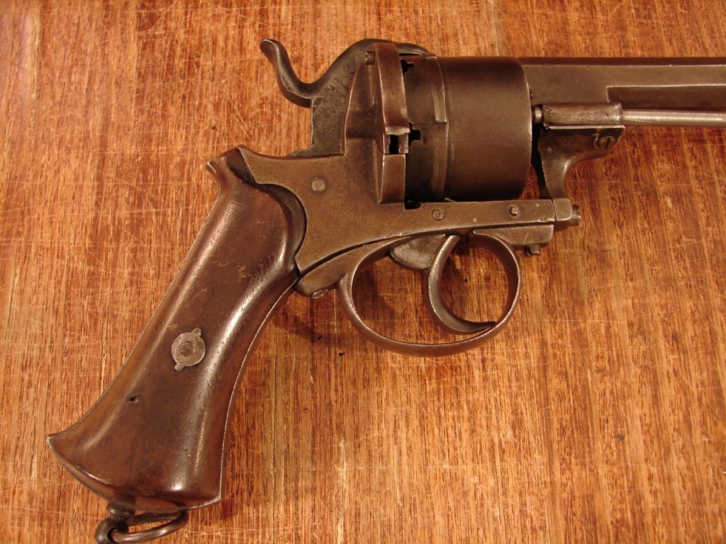 Civil War Period Belgian Pin Fire Revolver - 2