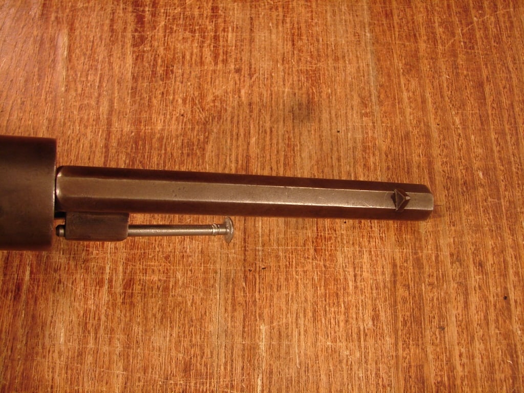 Civil War Period Belgian Pin Fire Revolver - 8