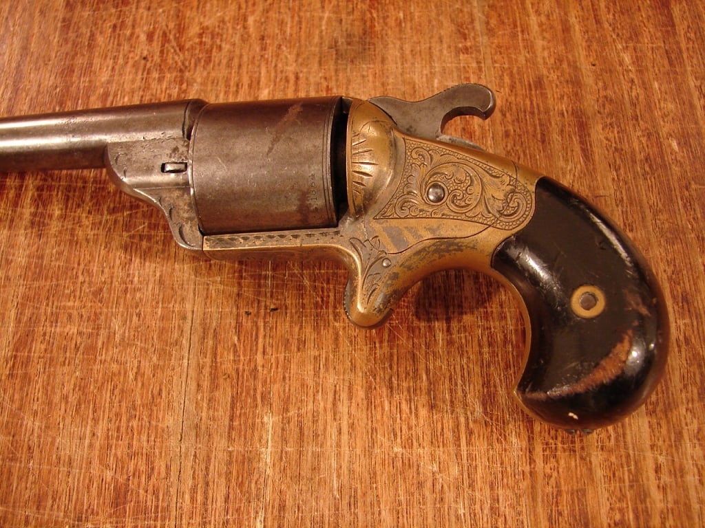 Civil War Moore's Patent Teat-Fire Revolver - 3