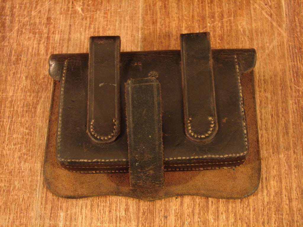Civil War U.S. Cavalry Leather Cartridge box - 2
