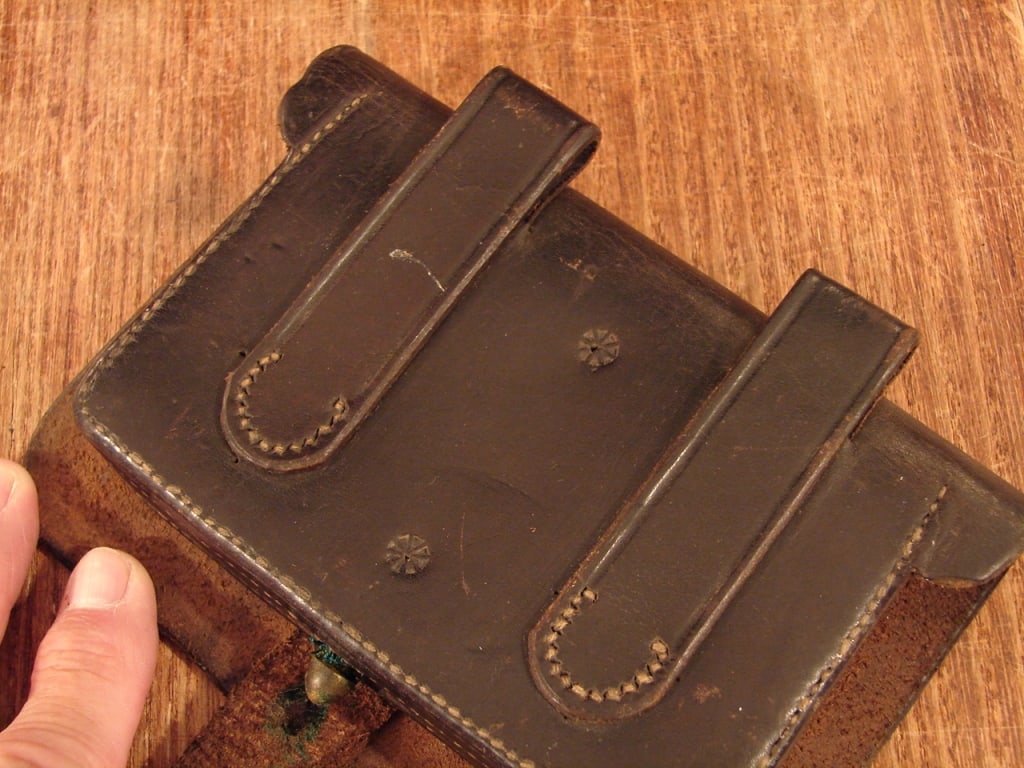 Civil War U.S. Cavalry Leather Cartridge box - 3