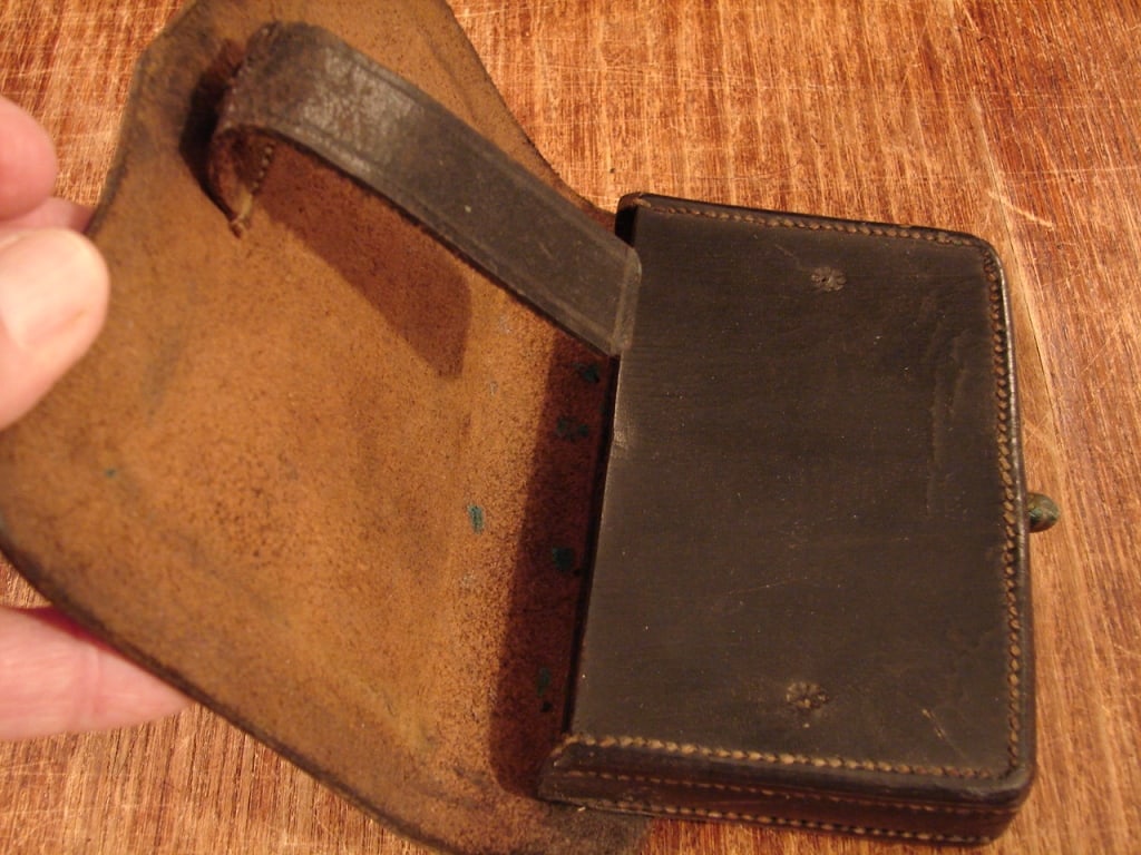 Civil War U.S. Cavalry Leather Cartridge box - 4