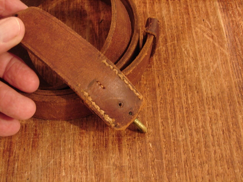 Original Un-issued Leather Civil War Musket Sling - 2