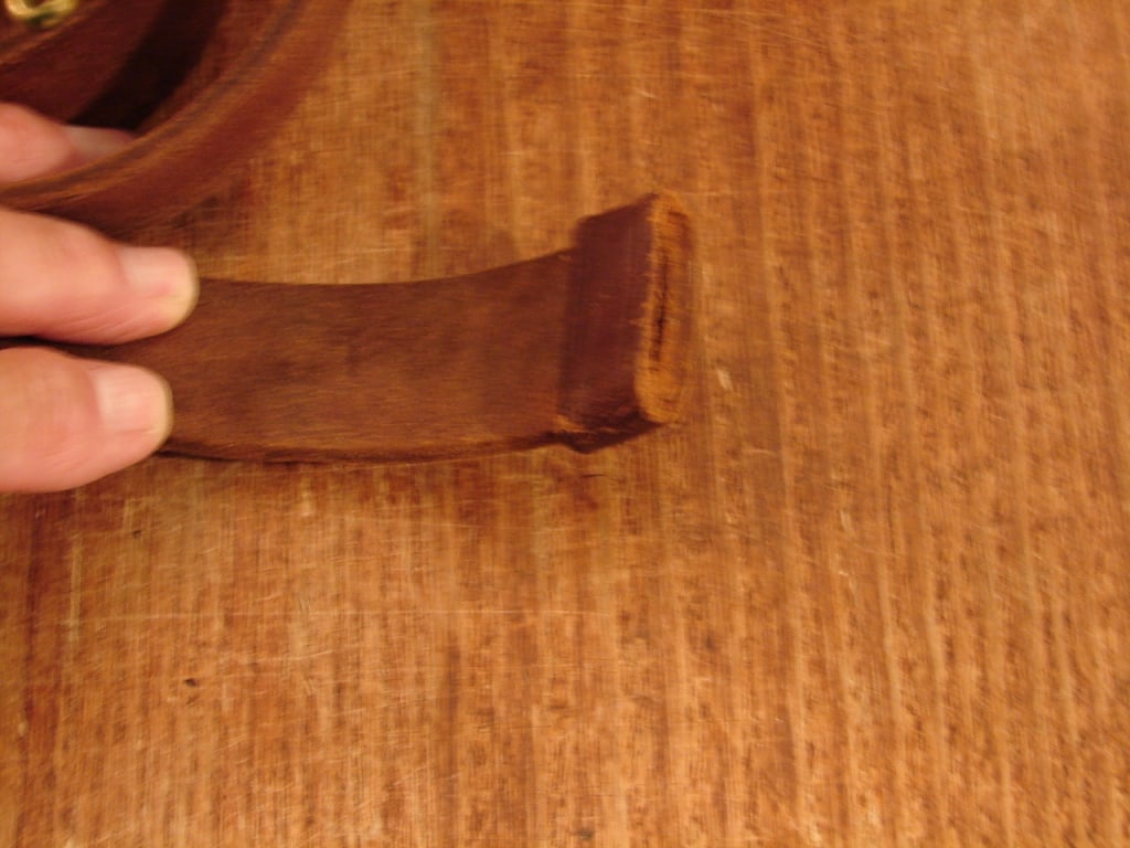 Original Un-issued Leather Civil War Musket Sling - 4