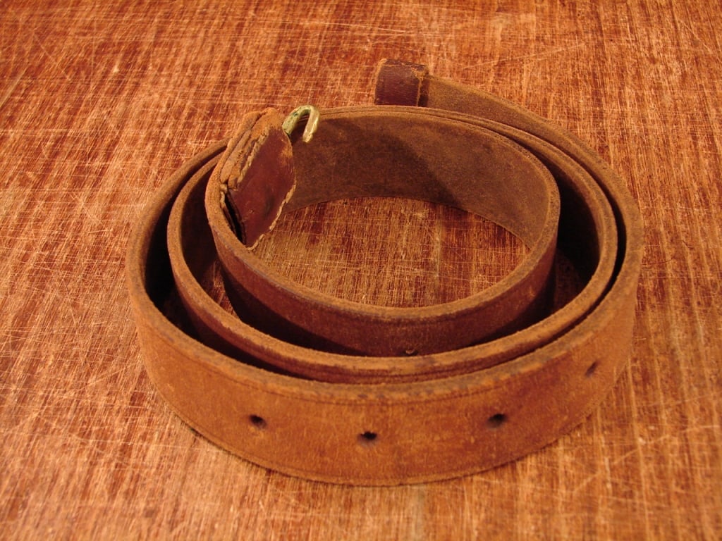 Original Un-issued Leather Civil War Musket Sling - 5