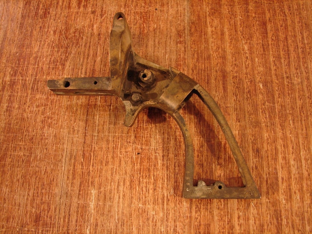 Frame for a Civil War Period Lucius Pond Revolver: Brass Frame for a Civil War Period Lucius Pond Belt Revolver