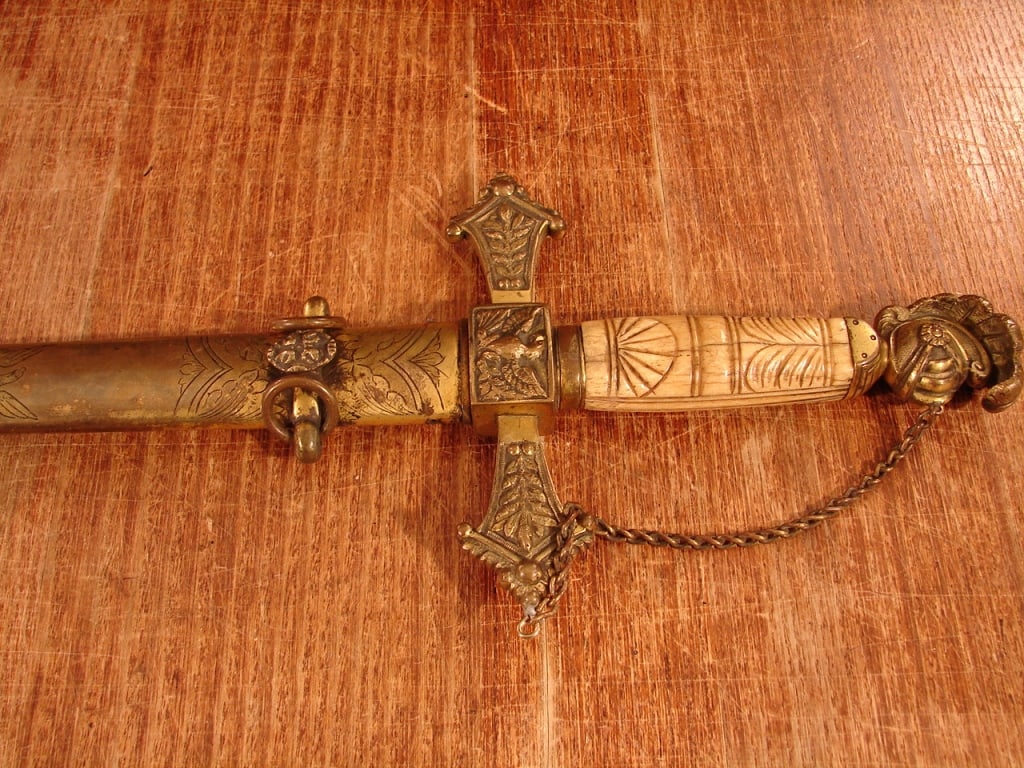 Pre-Civil War Knight's Head Militia Sword - 2