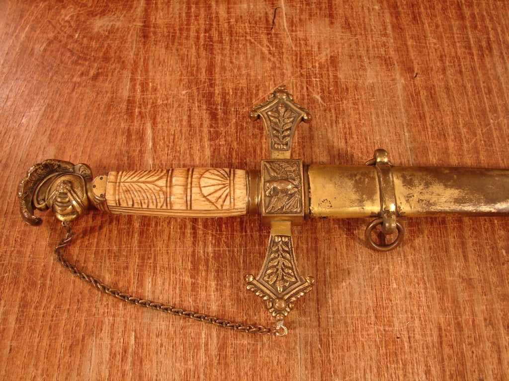 Pre-Civil War Knight's Head Militia Sword - 6