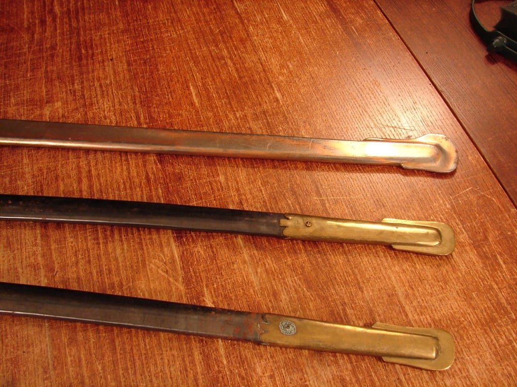 Lot of Three Civil War Style Sword Scabbards: - 2