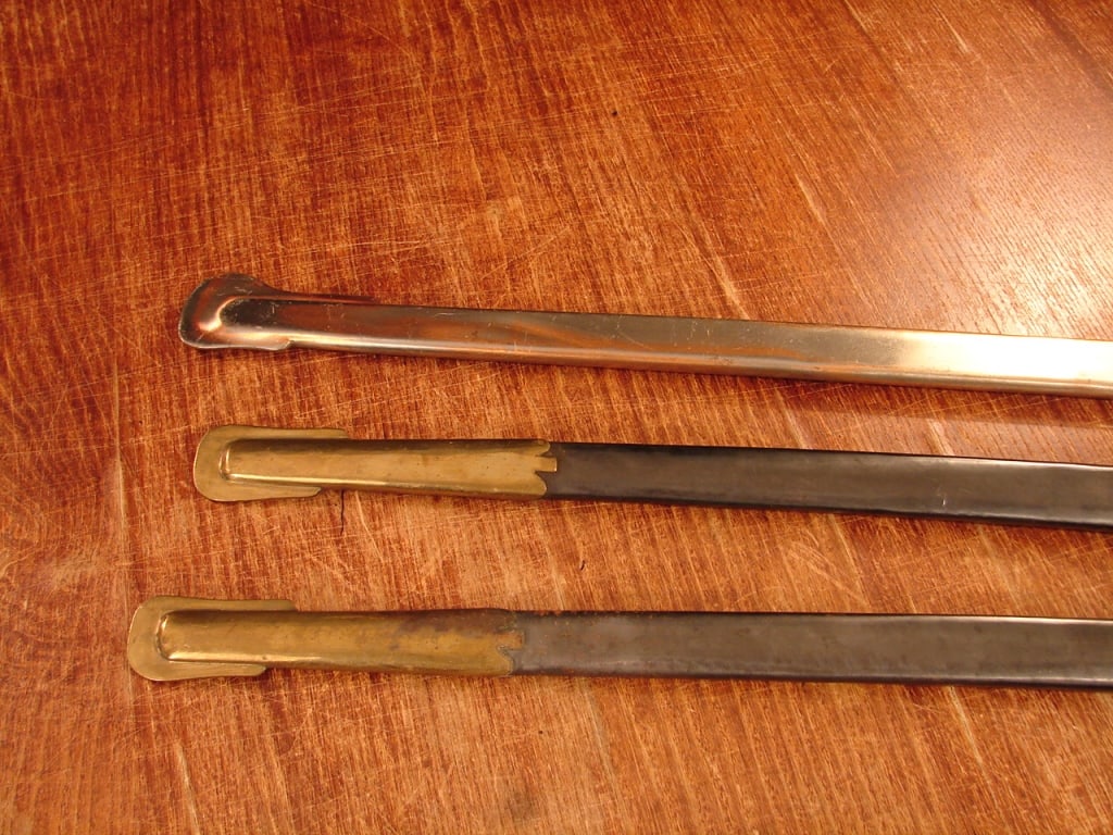 Lot of Three Civil War Style Sword Scabbards: - 4