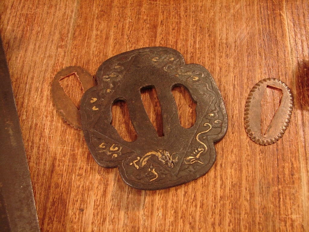 Japanese sword in WWII mounts - signed - 14