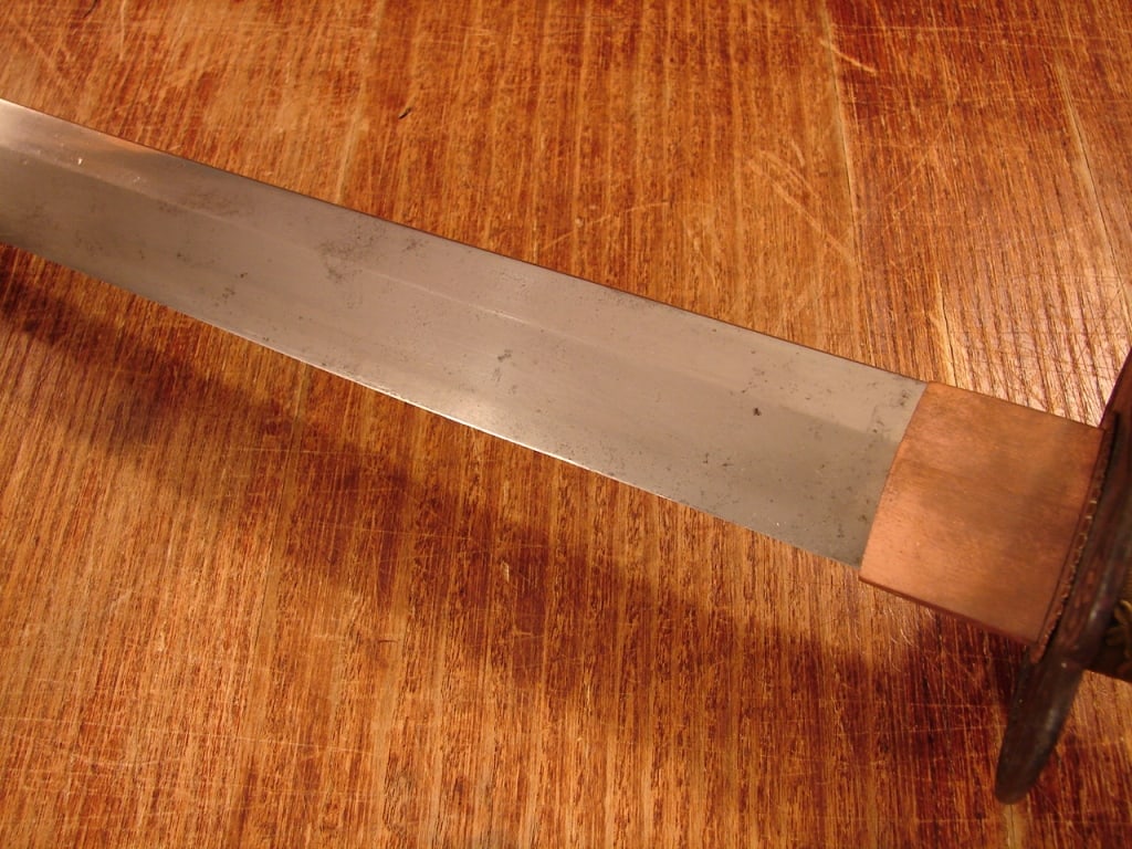 Japanese sword in WWII mounts - signed - 4