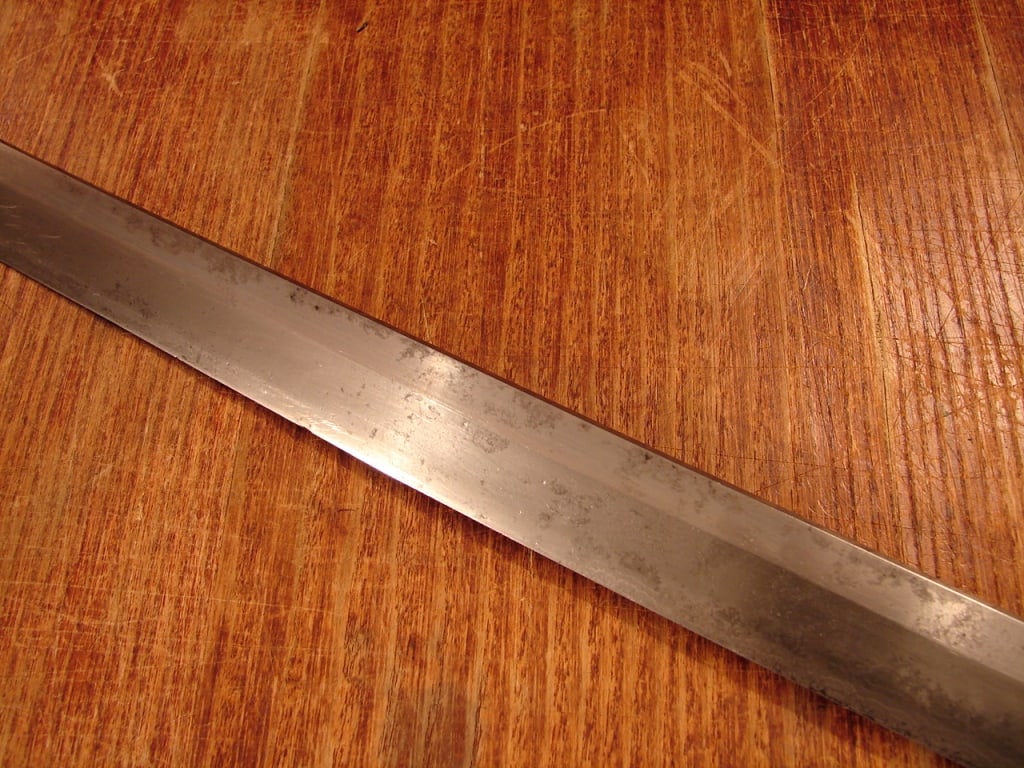 Japanese sword in WWII mounts - signed - 6