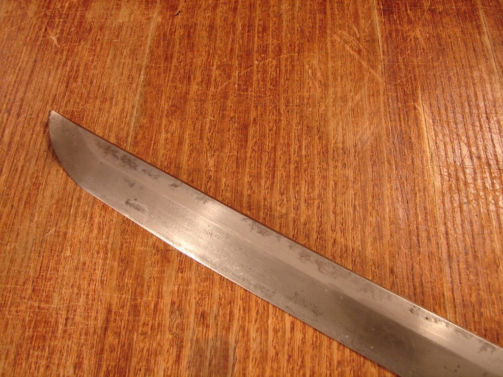 Japanese sword in WWII mounts - signed - 7