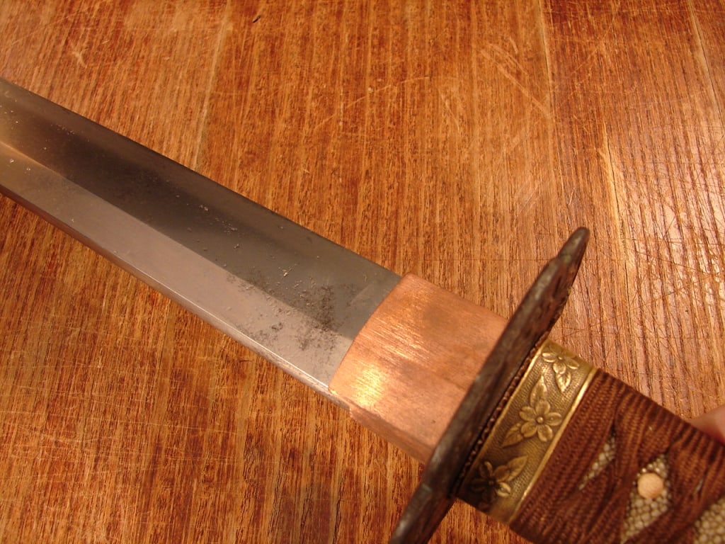 Japanese sword in WWII mounts - signed - 8