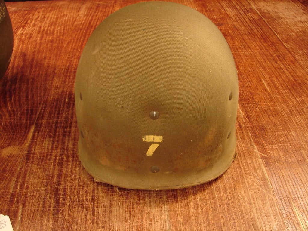 WWII US M1 Helmet with Hawley liner - 14