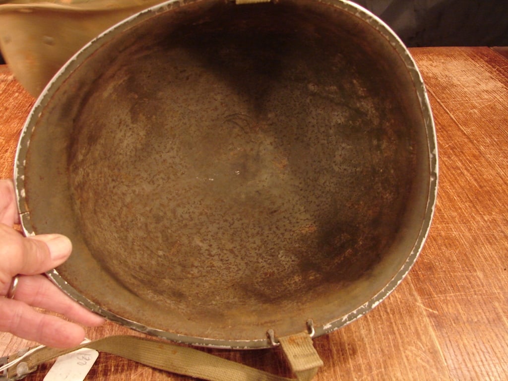 WWII US M1 Helmet with Hawley liner - 15