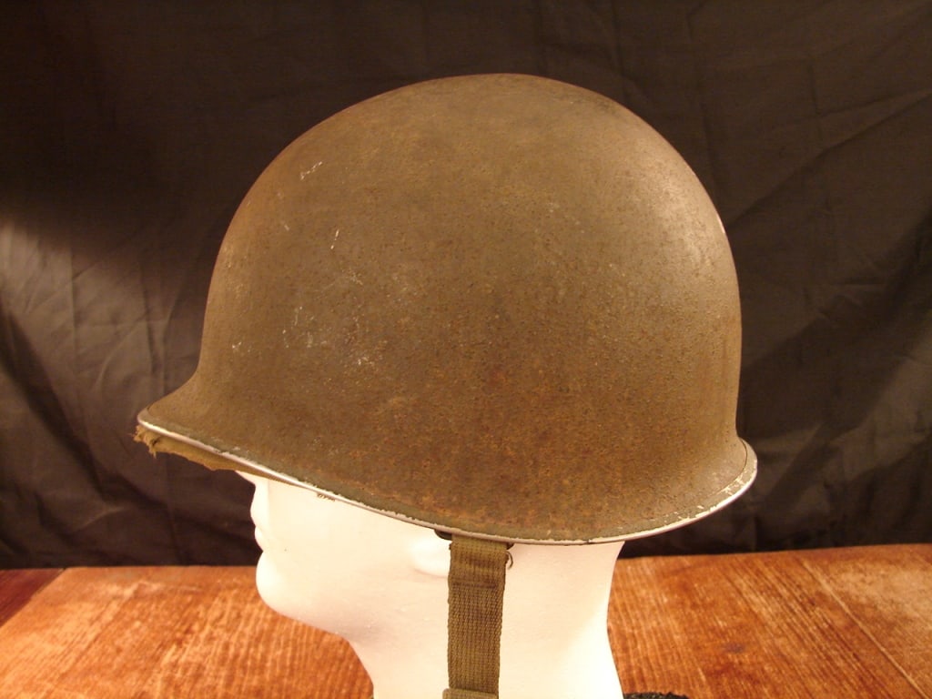 WWII US M1 Helmet with Hawley liner - 2